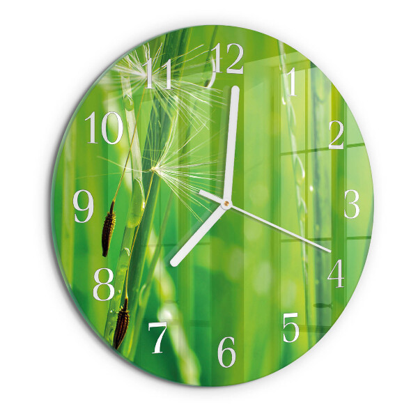 Reloj de pared redondo Césped