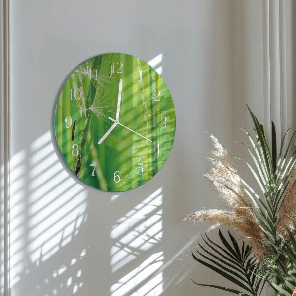 Reloj de pared redondo Césped