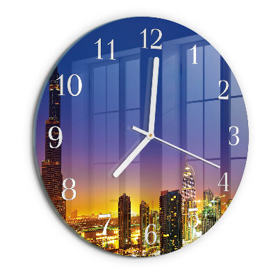 Reloj de pared redondo Horizonte Dubái