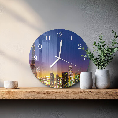 Reloj de pared redondo Horizonte Dubái