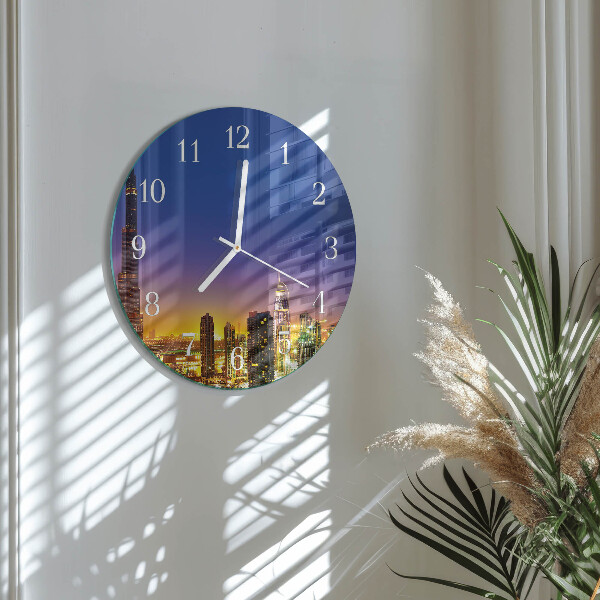 Reloj de pared redondo Horizonte Dubái