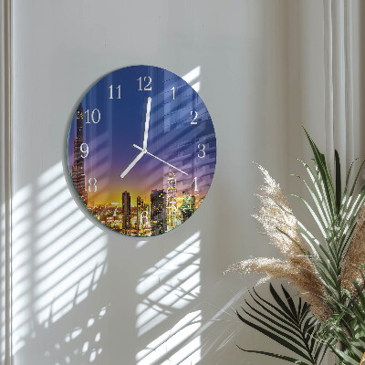 Reloj de pared redondo Horizonte Dubái
