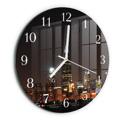 Reloj de pared redondo Noche del horizonte