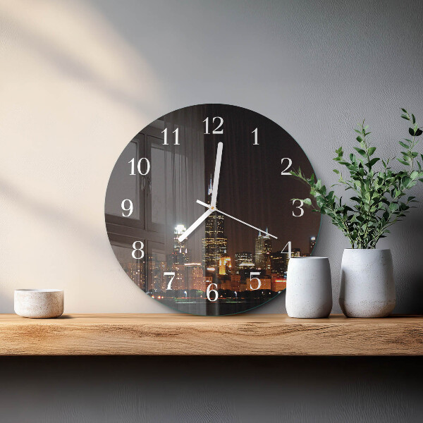 Reloj de pared redondo Noche del horizonte