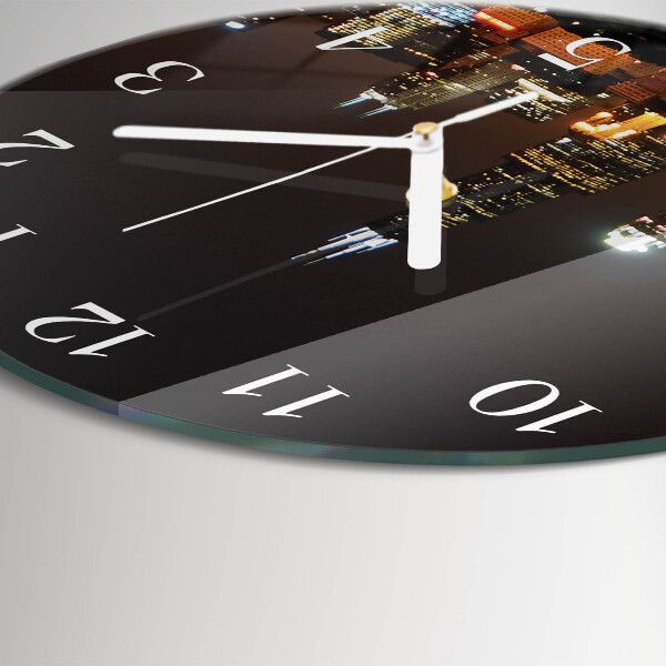Reloj de pared redondo Noche del horizonte