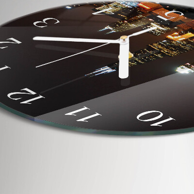 Reloj de pared redondo Noche del horizonte