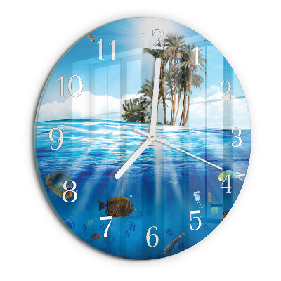 Reloj de pared redondo Isla de los Peces