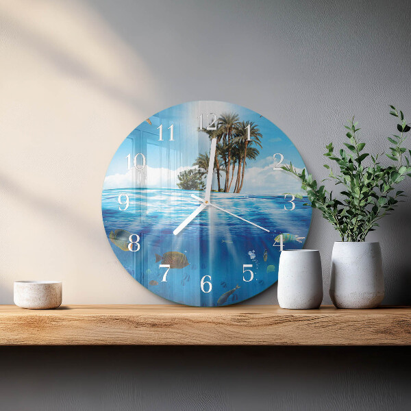 Reloj de pared redondo Isla de los Peces