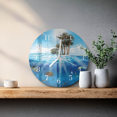 Reloj de pared redondo Isla de los Peces