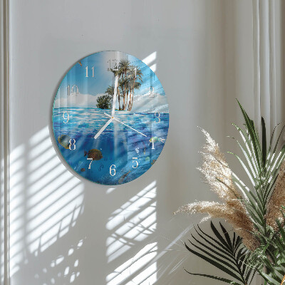 Reloj de pared redondo Isla de los Peces