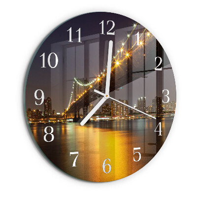 Reloj de pared redondo Puente del horizonte
