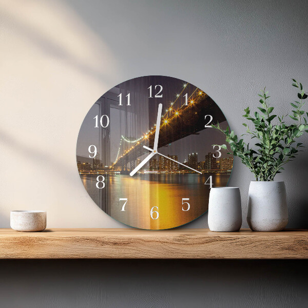 Reloj de pared redondo Puente del horizonte