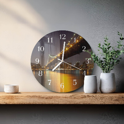 Reloj de pared redondo Puente del horizonte