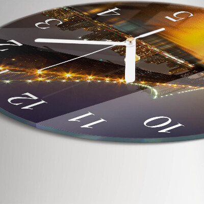 Reloj de pared redondo Puente del horizonte