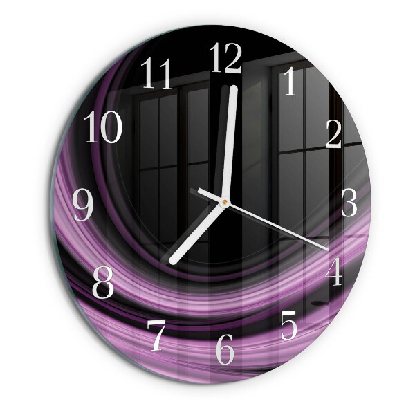 Reloj de pared redondo Líneas abstractas