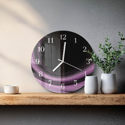 Reloj de pared redondo Líneas abstractas