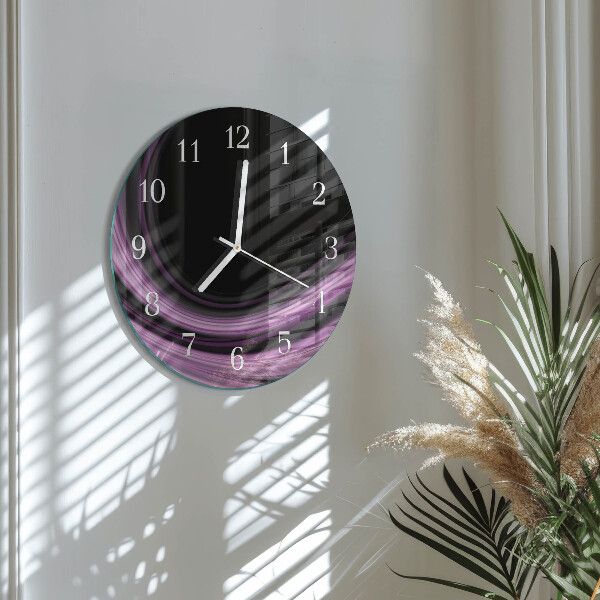 Reloj de pared redondo Líneas abstractas