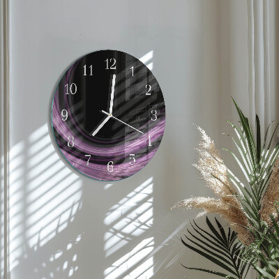 Reloj de pared redondo Líneas abstractas