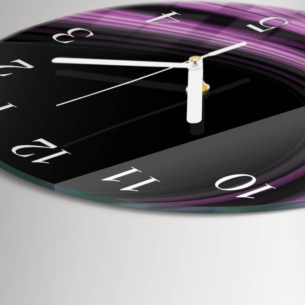 Reloj de pared redondo Líneas abstractas