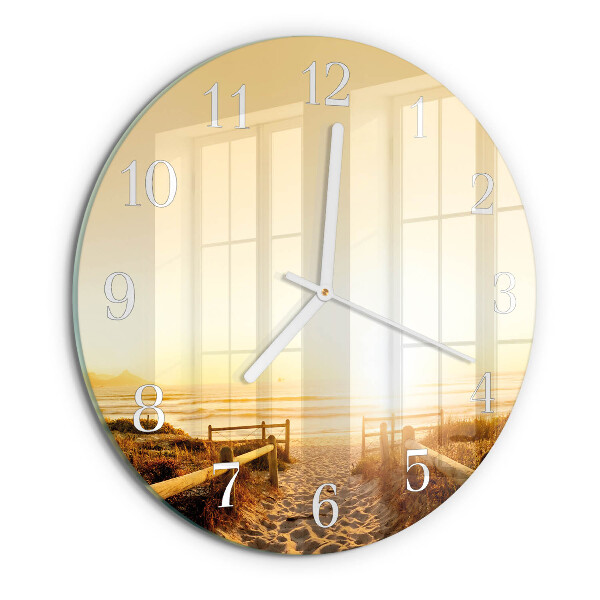 Reloj de pared redondo Sendero de playa