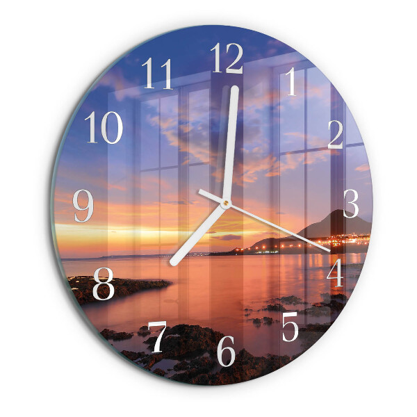 Reloj de pared redondo Isla del Mar