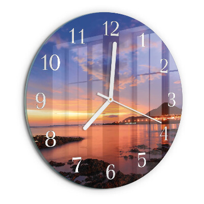 Reloj de pared redondo Isla del Mar