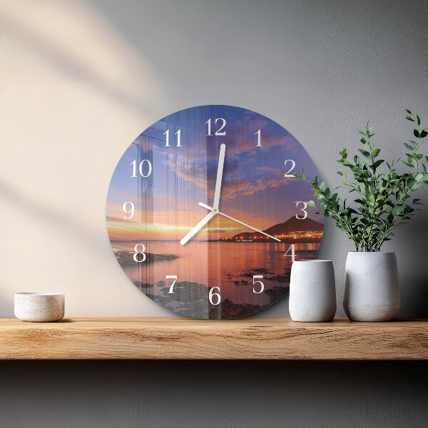 Reloj de pared redondo Isla del Mar