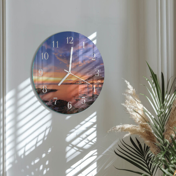 Reloj de pared redondo Isla del Mar