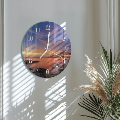 Reloj de pared redondo Isla del Mar