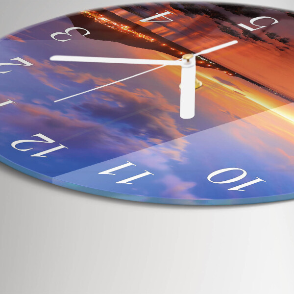 Reloj de pared redondo Isla del Mar
