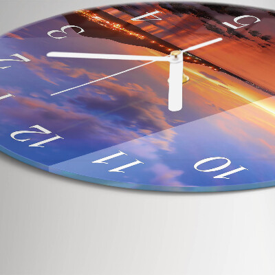 Reloj de pared redondo Isla del Mar