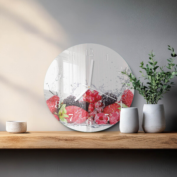 Reloj de pared redondo Fruta