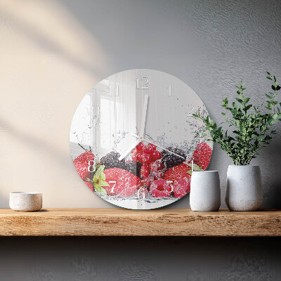 Reloj de pared redondo Fruta