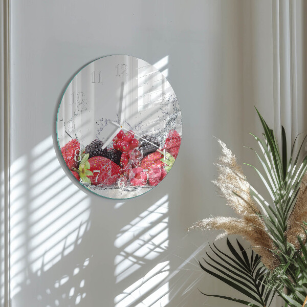 Reloj de pared redondo Fruta