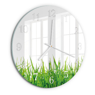 Reloj de pared redondo Césped