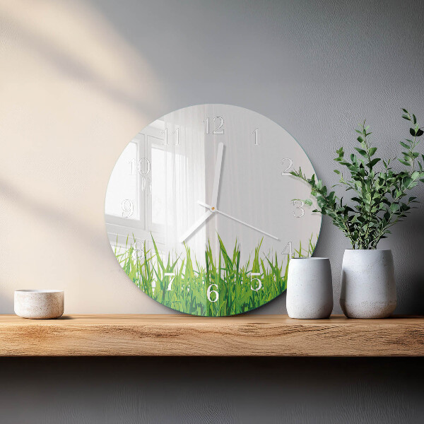 Reloj de pared redondo Césped
