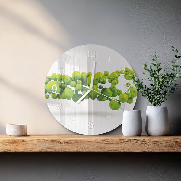 Reloj de pared redondo Manzanas