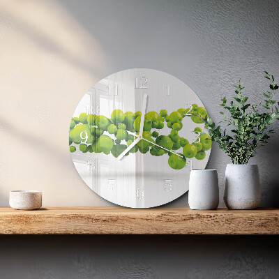Reloj de pared redondo Manzanas