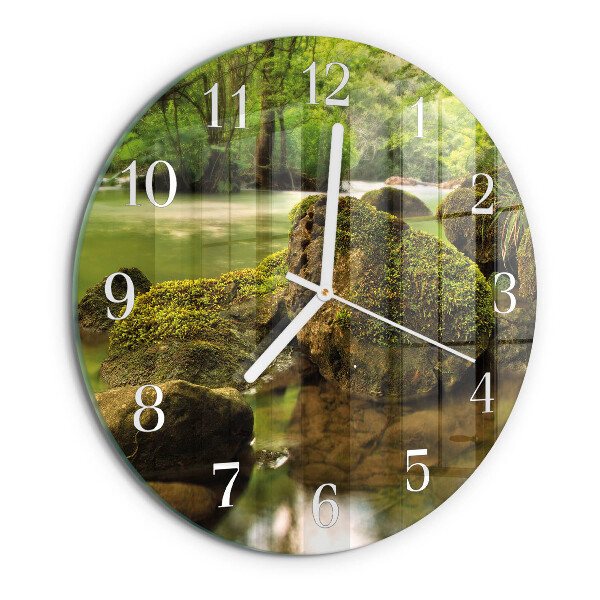 Reloj de pared redondo Paisaje fluvial