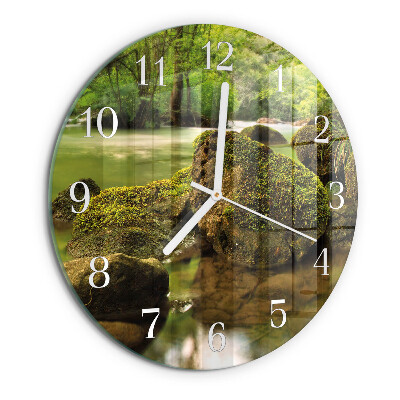 Reloj de pared redondo Paisaje fluvial
