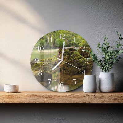 Reloj de pared redondo Paisaje fluvial