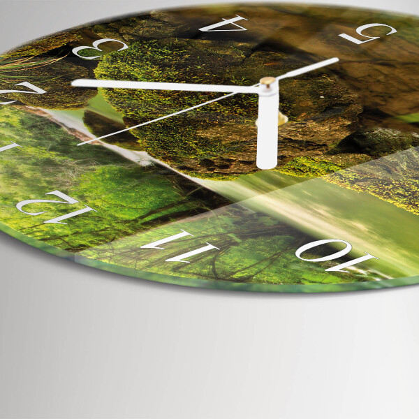 Reloj de pared redondo Paisaje fluvial