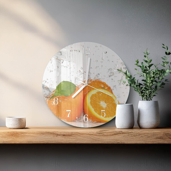 Reloj de pared redondo Naranjas