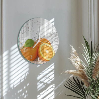 Reloj de pared redondo Naranjas
