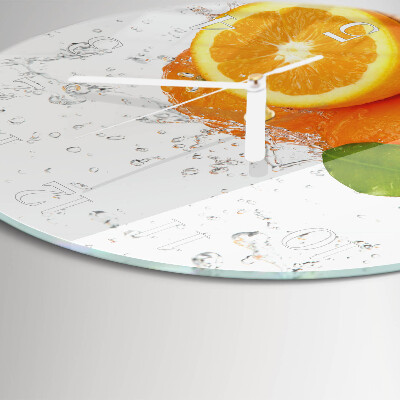 Reloj de pared redondo Naranjas