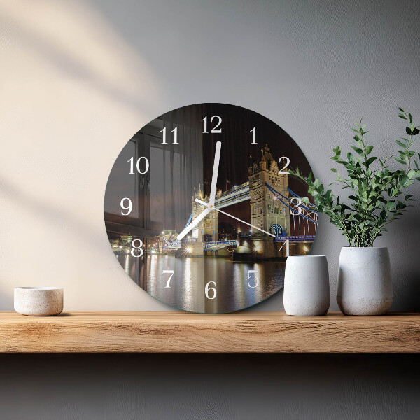 Reloj de pared redondo Puente de Londres