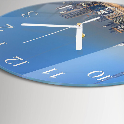 Reloj de pared redondo Horizonte de Dubái