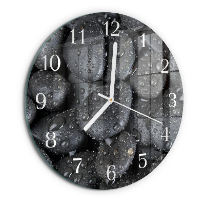 Reloj de pared redondo Piedras Agua
