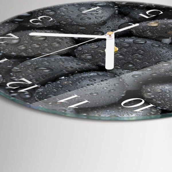 Reloj de pared redondo Piedras Agua