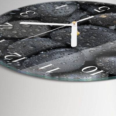 Reloj de pared redondo Piedras Agua